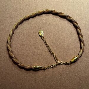 Elegant Gold Braided Belt